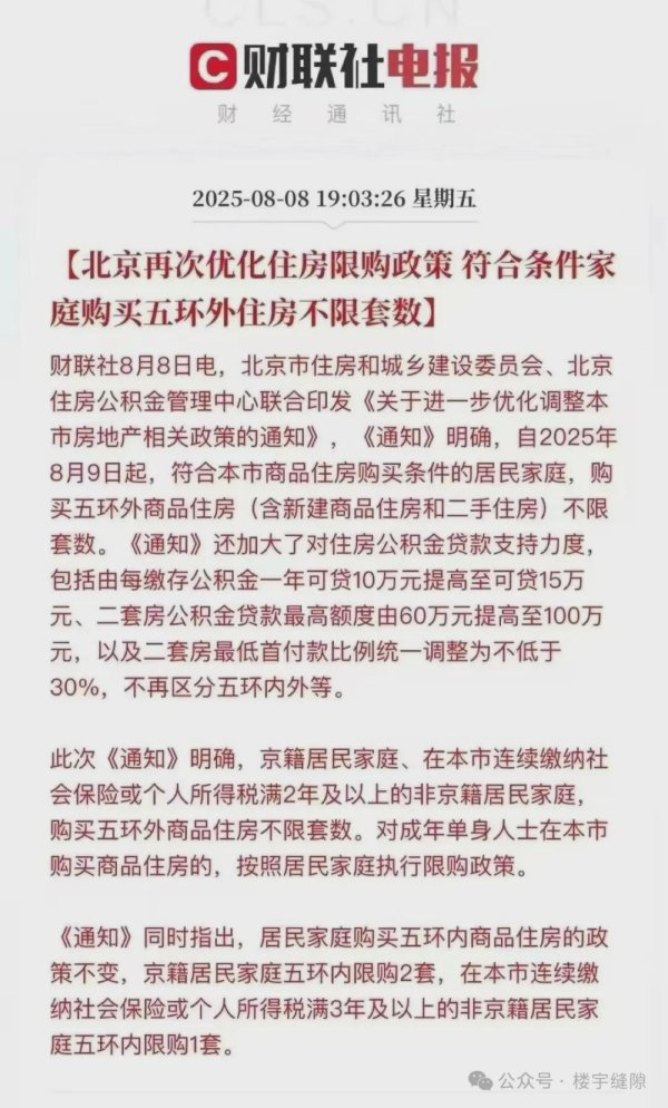 仁信优配 如果上海跟进北京放开限购，务必3个月内卖掉外环外的房子！